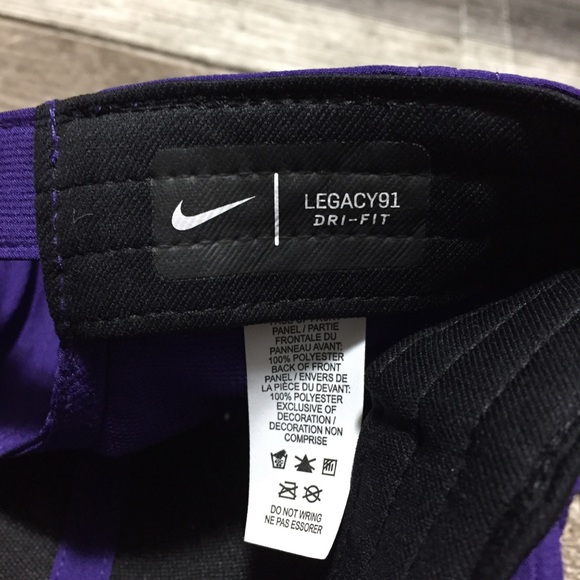 Nike Legacy 91 Dri Fit LSU Tigers Hat One Size Lightweight Strapback Polyester - Picture 5 of 9